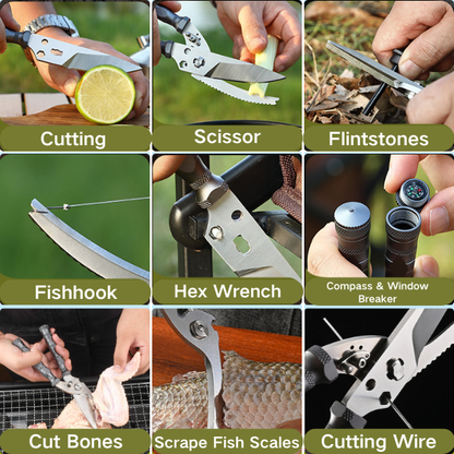 DETACHABLE CAMPING SHEARS